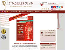 Tablet Screenshot of citadellesduvin.com